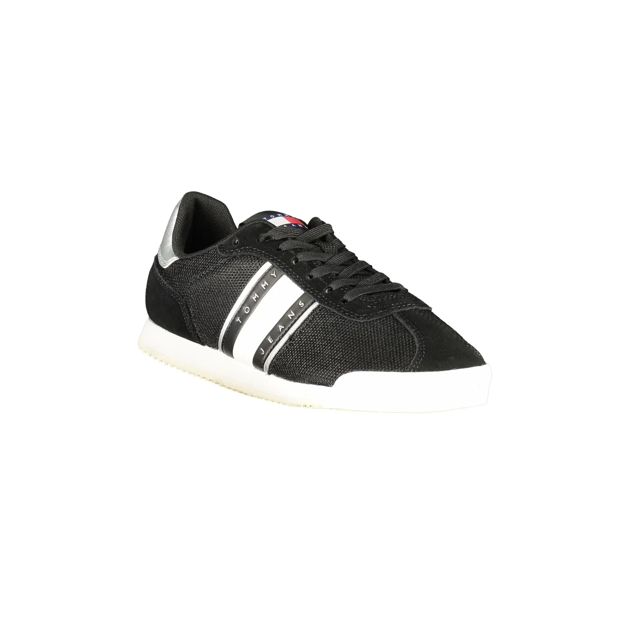 TOMMY HILFIGER Scarpe Sneakers Donna Nere con Dettagli a Contrasto