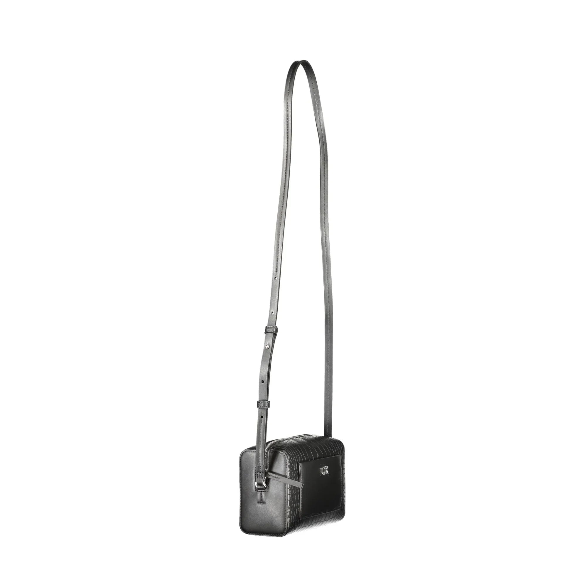 CALVIN KLEIN Borsa Donna Nera a Tracolla con Zip e Dettagli a Contrasto