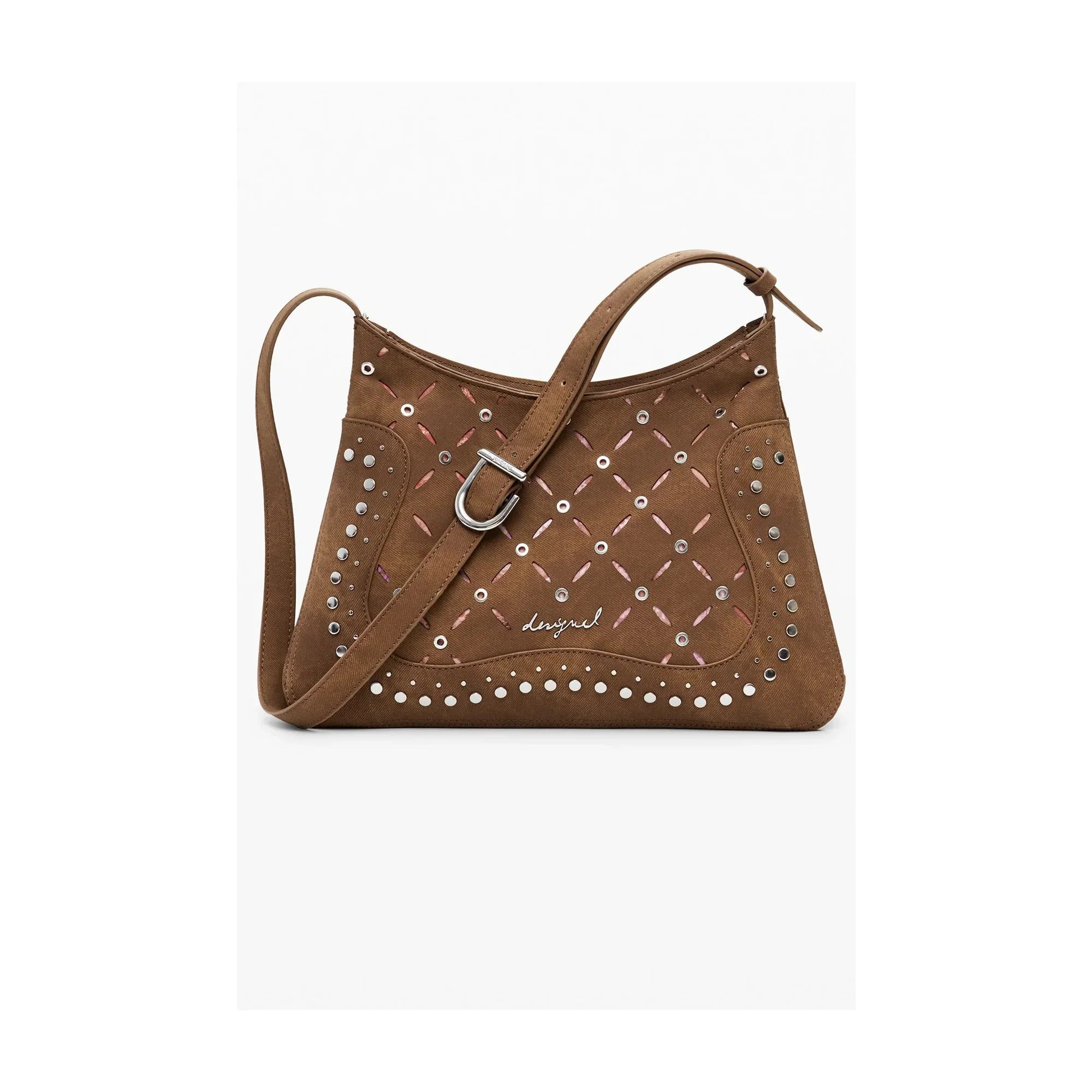 DESIGUAL Borsa Donna a Tracolla Yankee Manaos con Borchie