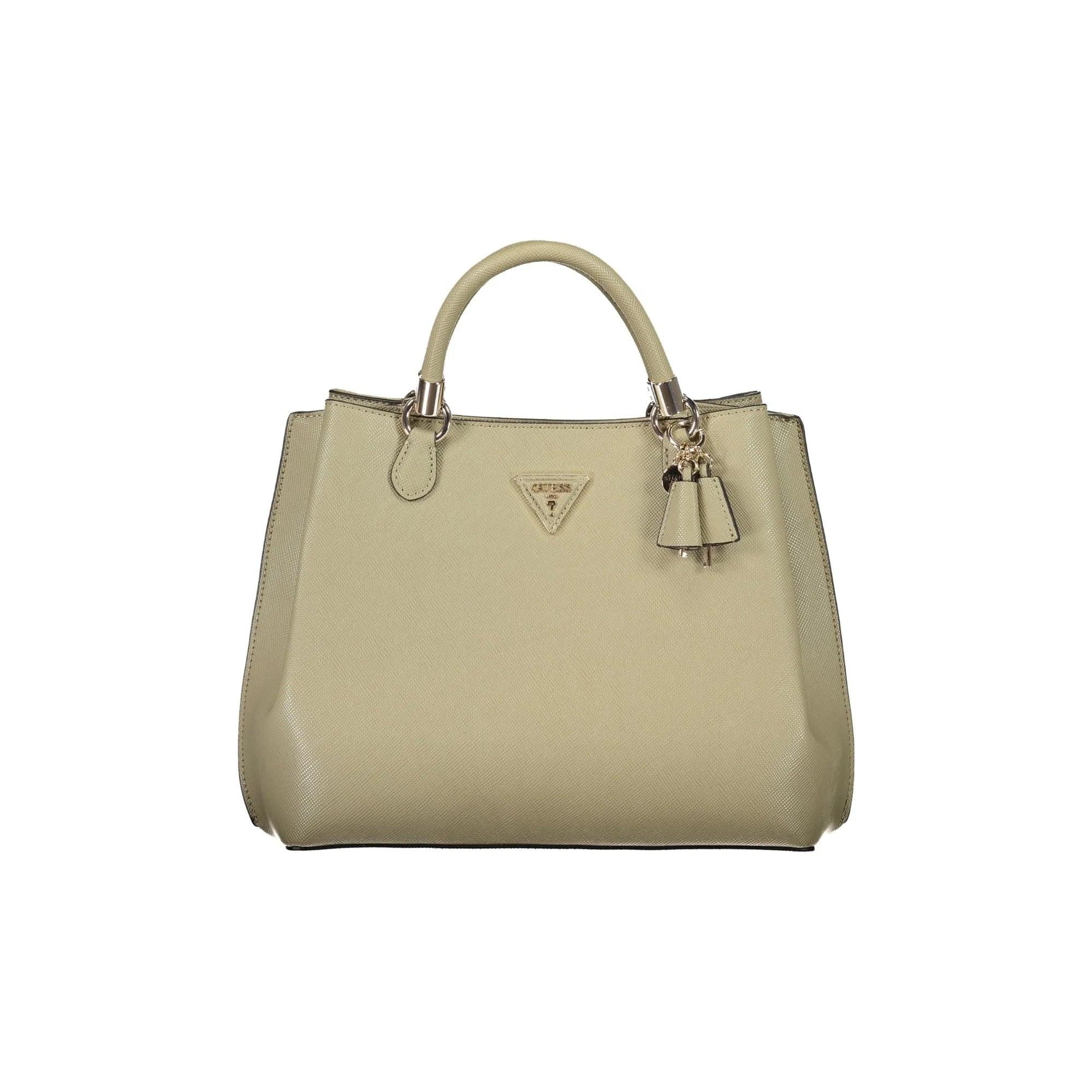 Guess Jeans Borsa Donna Verde Gizele con Tracolla e Doppi Manici
