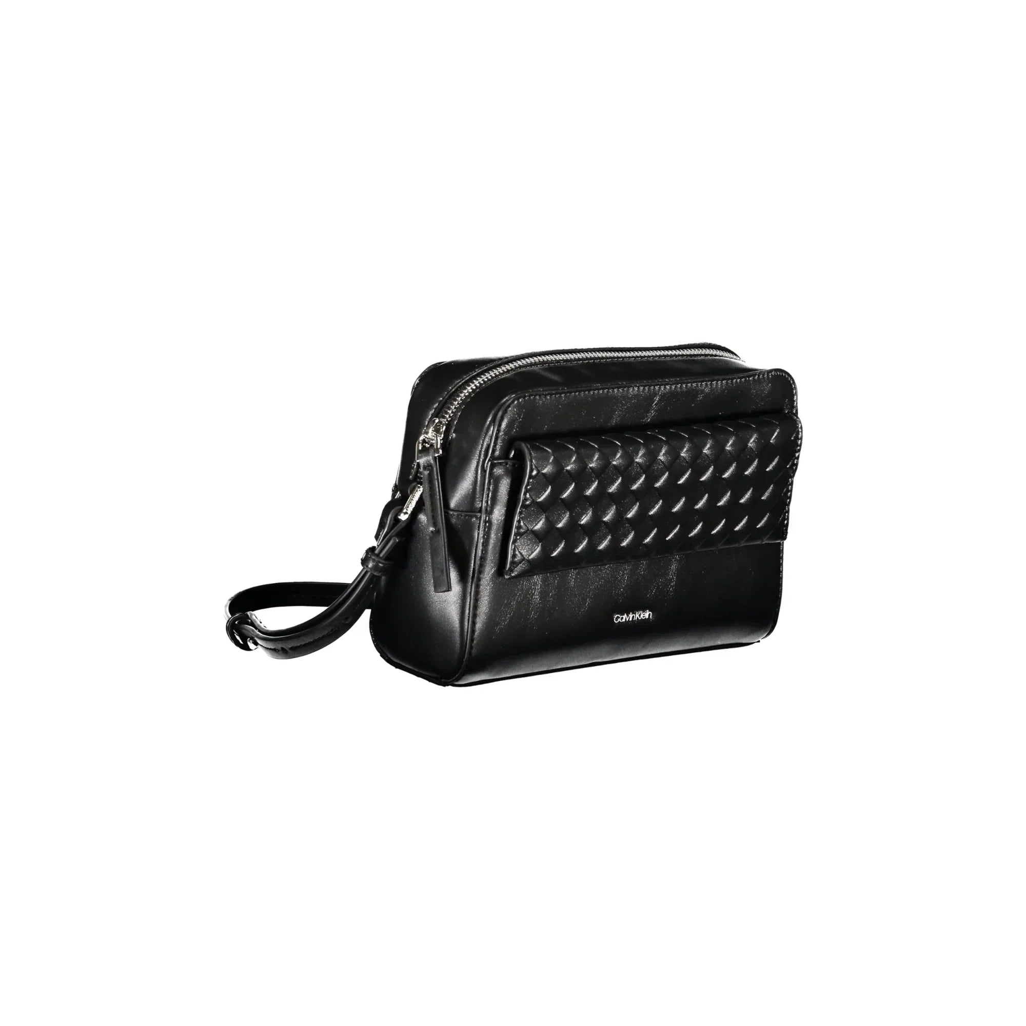 Calvin Klein Borsa Donna a Tracolla Regolabile Nera con Zip e Magnete