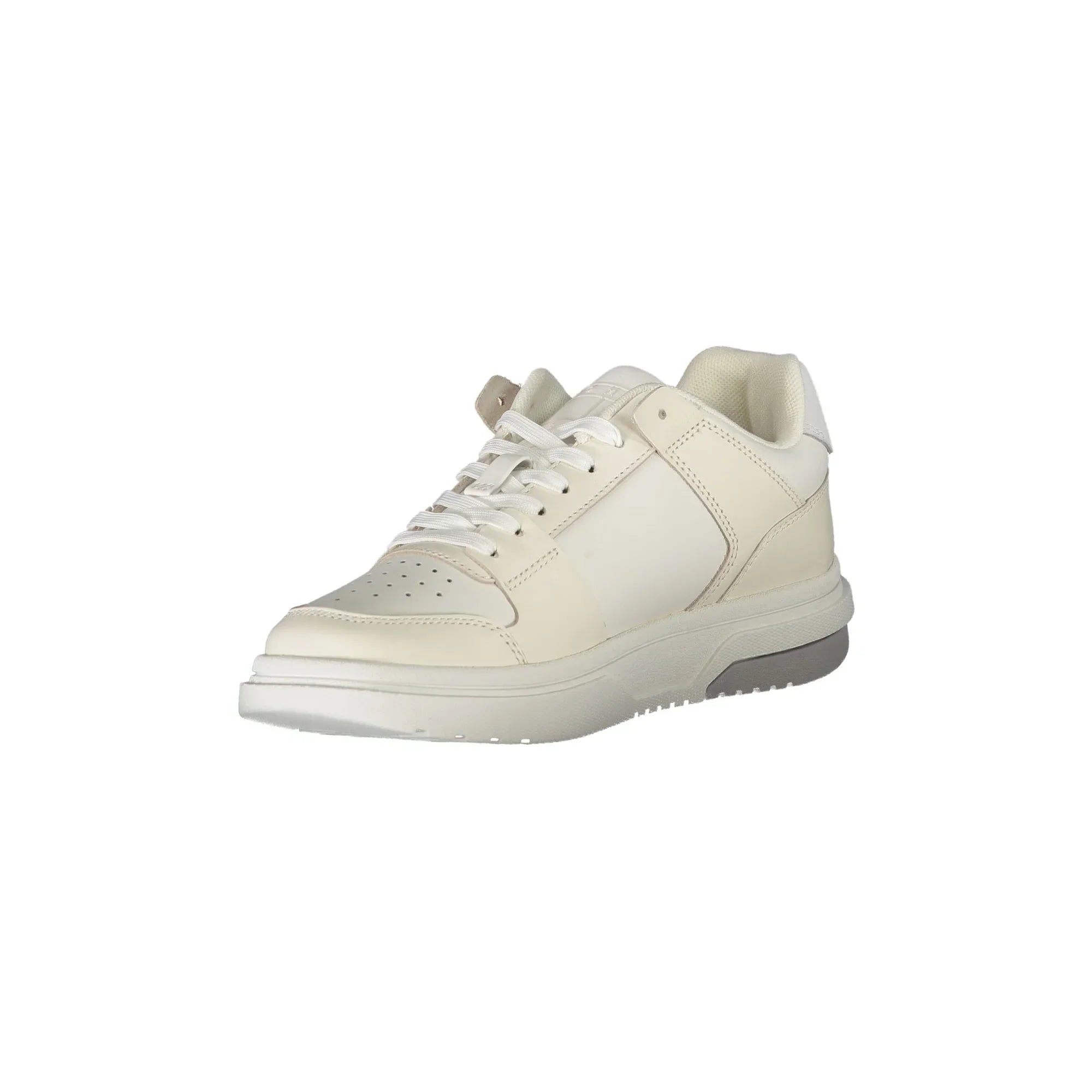 TOMMY HILFIGER Scarpe Sneakers Donna Bianche con Dettagli a Contrasto