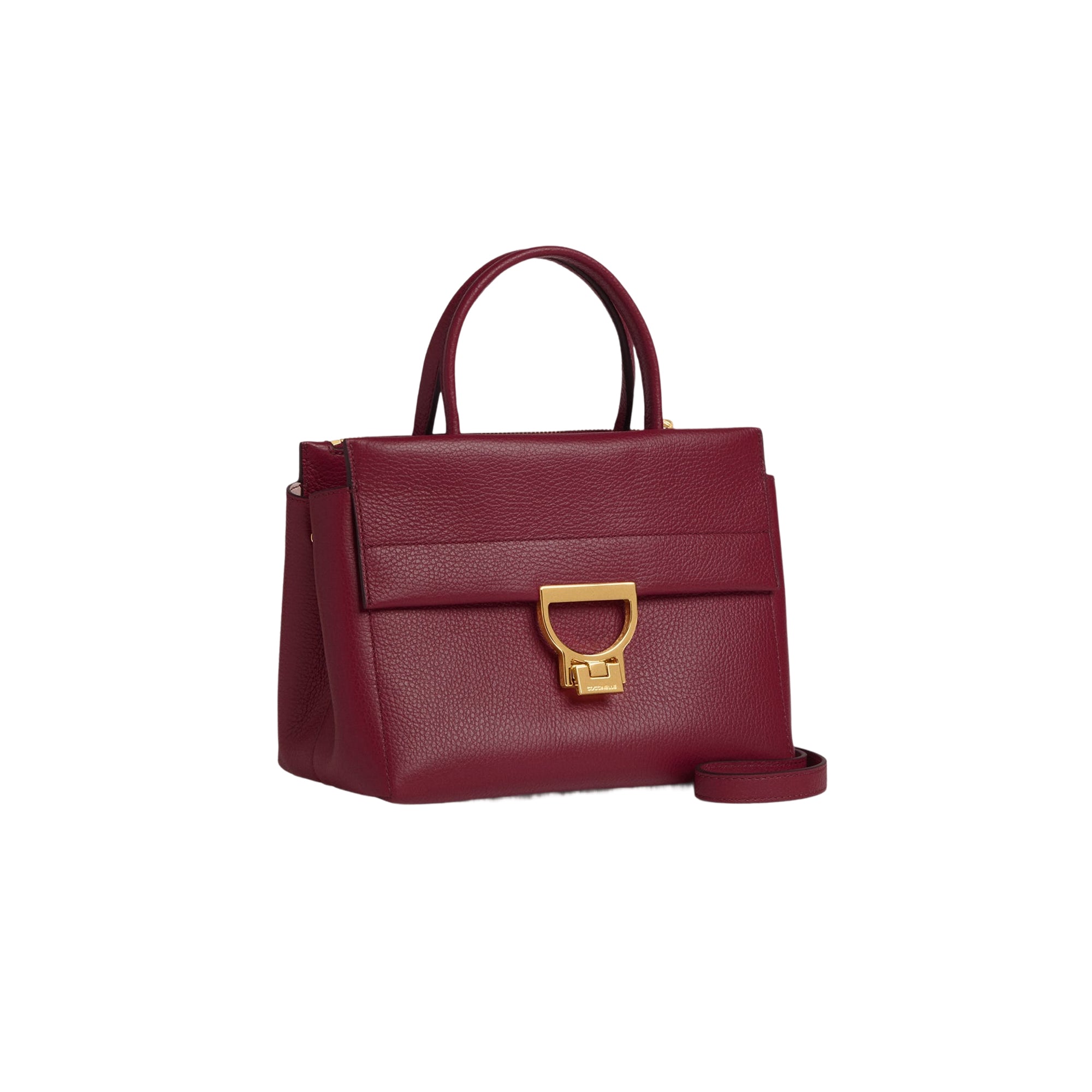 COCCINELLE Borsa Donna a Mano con Tracolla Viola, In Vera Pelle, Arlettis Medium