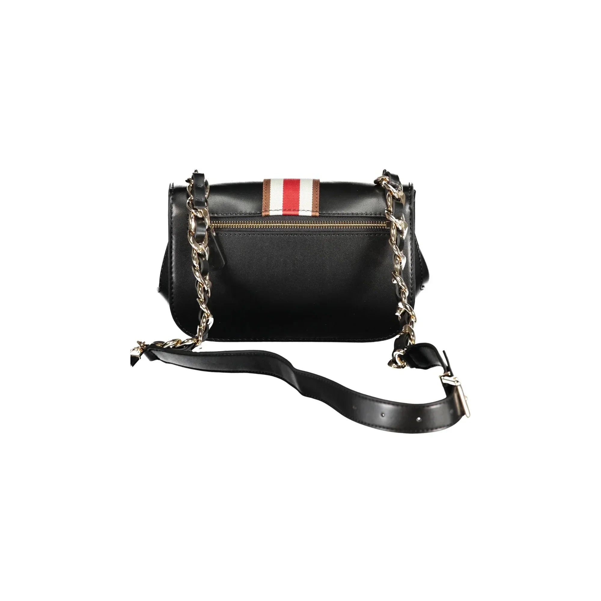 GUESS JEANS Borsa Donna a Tracolla Nera Nelka con Catena
