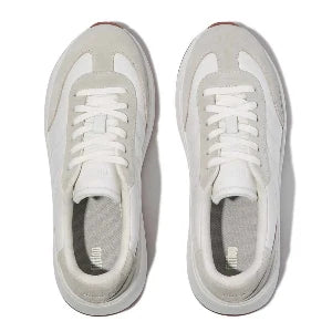 Sneaker donna FitFlop F-Mode T-Toe Wave bianco – comfort e stile quotidiano