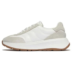 Sneaker donna FitFlop F-Mode T-Toe Wave bianco – comfort e stile quotidiano