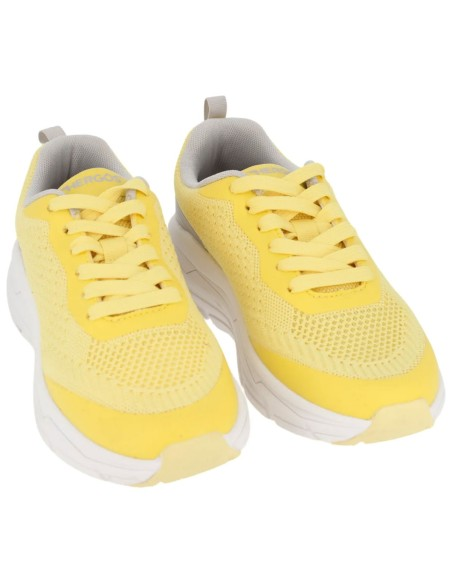 Hergos H3800 – Sneaker Donna Tessuto Tecnico Giallo e Grigio