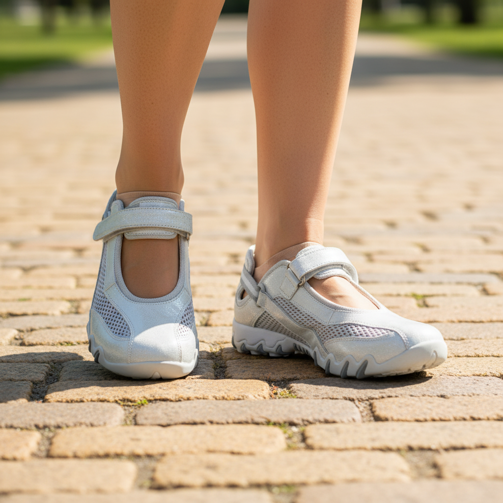 Allrounder by Mephisto Niro – Ballerina Sportiva Donna BIANCO