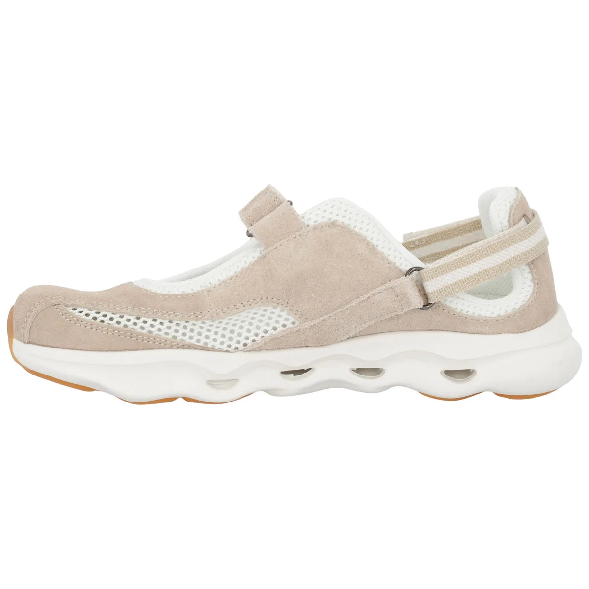 Scarpa Donna Hergos Olympia – Linea TECNA | Camoscio e Rete Sabbia/Beige
