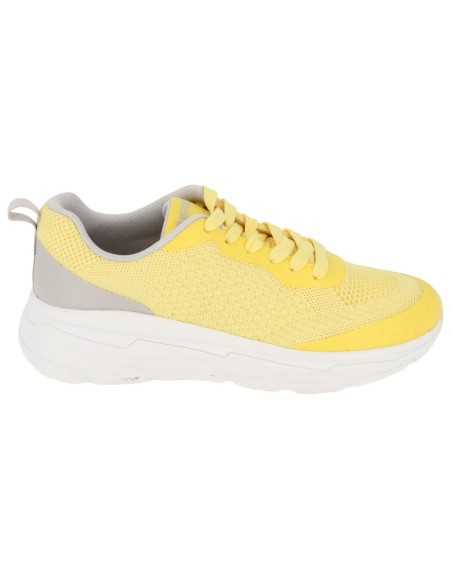 Hergos H3800 – Sneaker Donna Tessuto Tecnico Giallo e Grigio