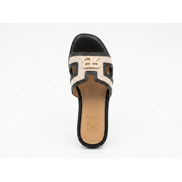 Renato Balestra - Ciabatta Donna Con Fascia Larga Nero