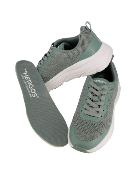 Sneaker Donna Hergos H3800 Shanghai – Tessuto Tecnico Verde Salvia