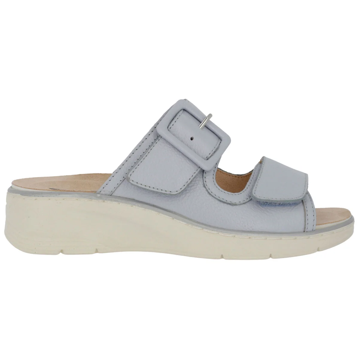 Ciabatta Donna Hergos Smart/Cielo - Plantare Estraibile Suola Antiscivolo Doppio Velcro