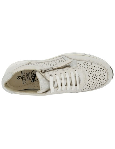 Sneaker Donna Sabatini S6020 – Vitello Bianco con zip
