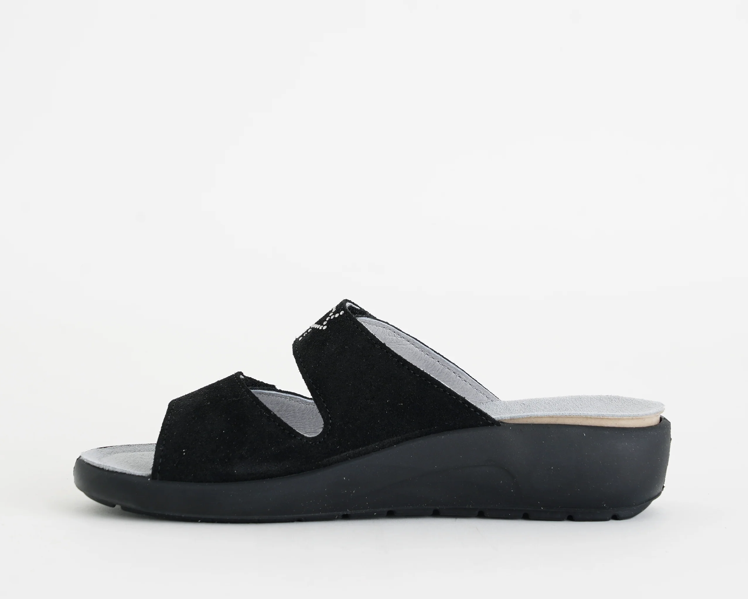 Ciabatta Melluso Donna Due Fasce Velcro Nero