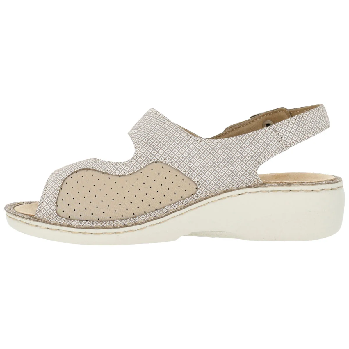 Sandalo Donna Hergos Tunisi/Forbielast Beige – Alluce Valgo Plantare Estraibile