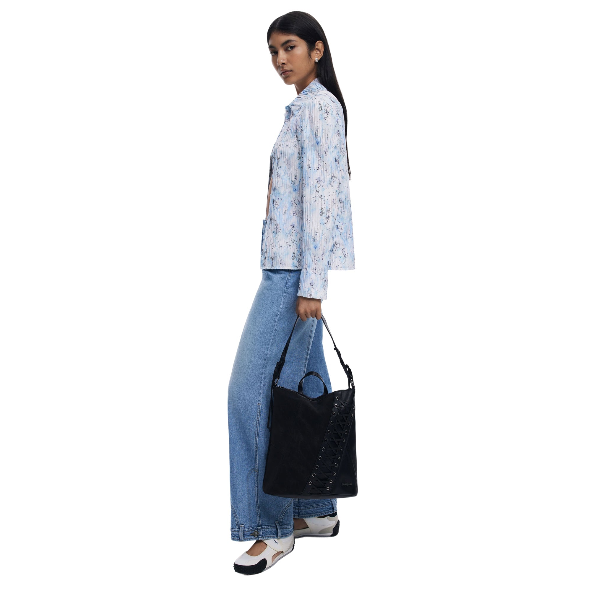 DESIGUAL Zaino Donna Patch Tango Pretoria Mini Nero